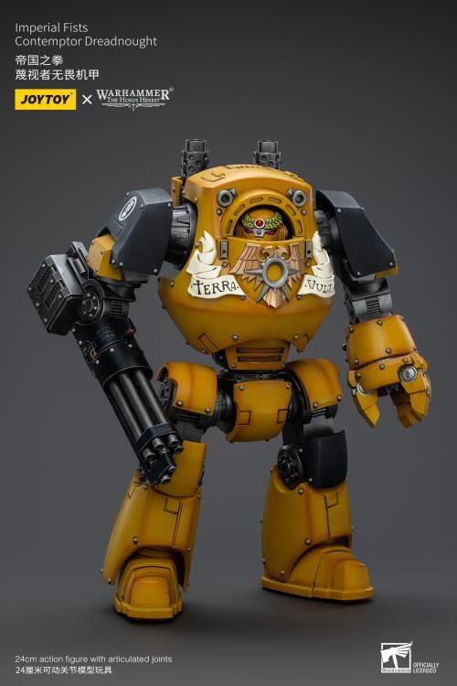 Warhammer 40K Imperial Fists Contemptor Dreadnought 1/18 Scale Figure - Image 4