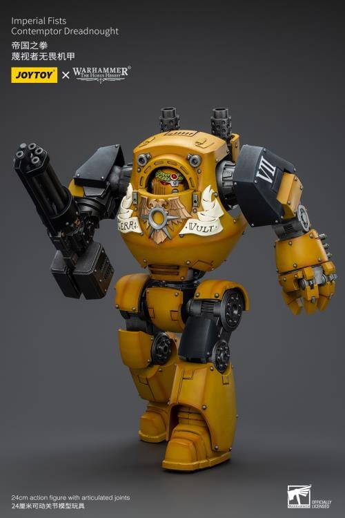Warhammer 40K Imperial Fists Contemptor Dreadnought 1/18 Scale Figure - Image 5