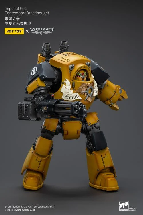 Warhammer 40K Imperial Fists Contemptor Dreadnought 1/18 Scale Figure - Image 7