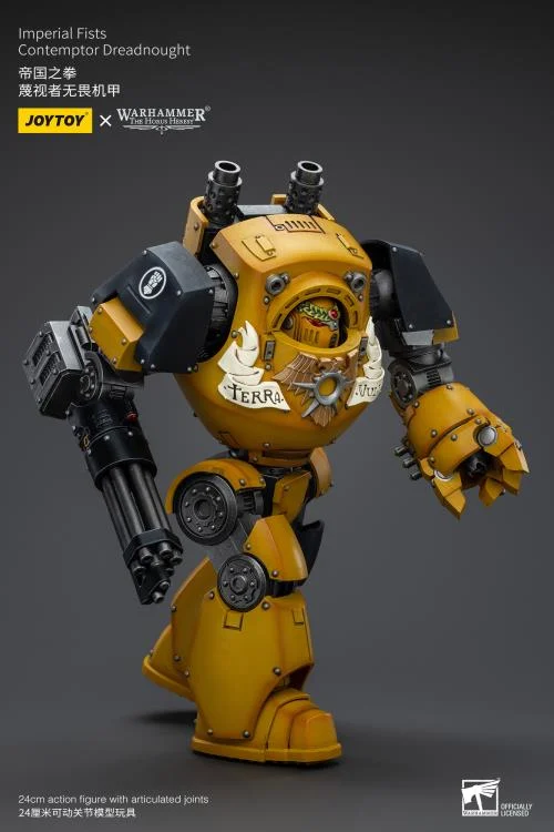 Warhammer 40K Imperial Fists Contemptor Dreadnought 1/18 Scale Figure - Image 8