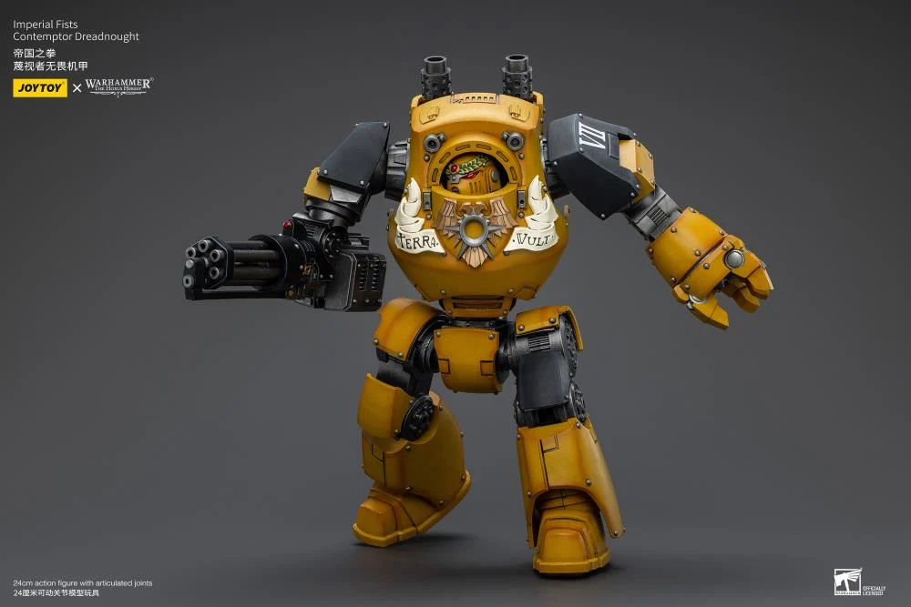 Warhammer 40K Imperial Fists Contemptor Dreadnought 1/18 Scale Figure - Image 9