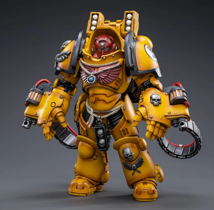 Warhammer 40K Imperial Fists Intercessors Brother Sergeant Lycias 1/18 Scale Figure - Image 2