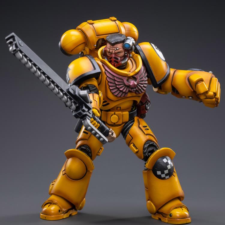 Warhammer 40K Imperial Fists Intercessors Brother Sergeant Sevito 1/18 Scale Figure - Image 2