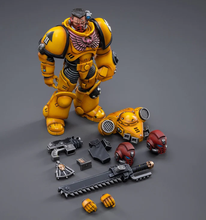 Warhammer 40K Imperial Fists Intercessors Brother Sergeant Sevito 1/18 Scale Figure - Image 6