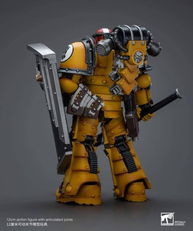 Warhammer 40k Imperial Fists Legion MkIII Breacher Squad Sergeant with Thunder Hammer 1/18 Scale Figure - Image 5