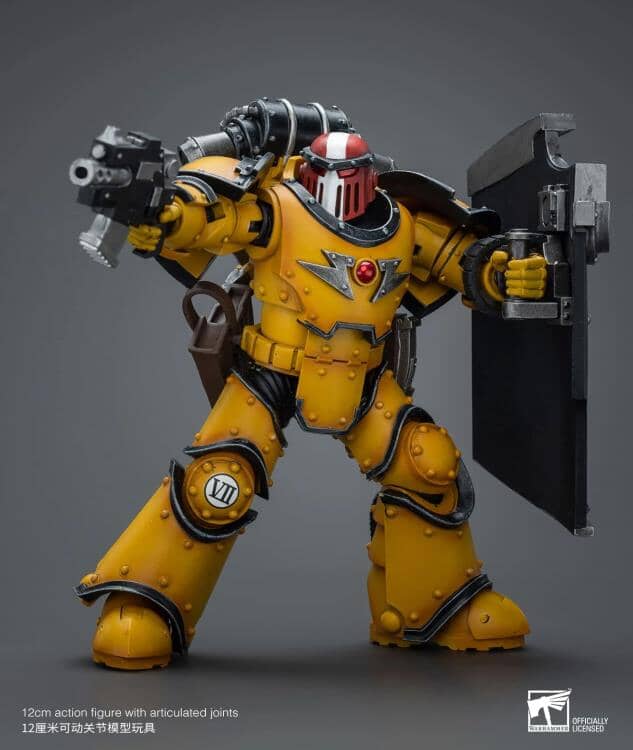 Warhammer 40k Imperial Fists Legion MkIII Breacher Squad Sergeant with Thunder Hammer 1/18 Scale Figure - Image 6