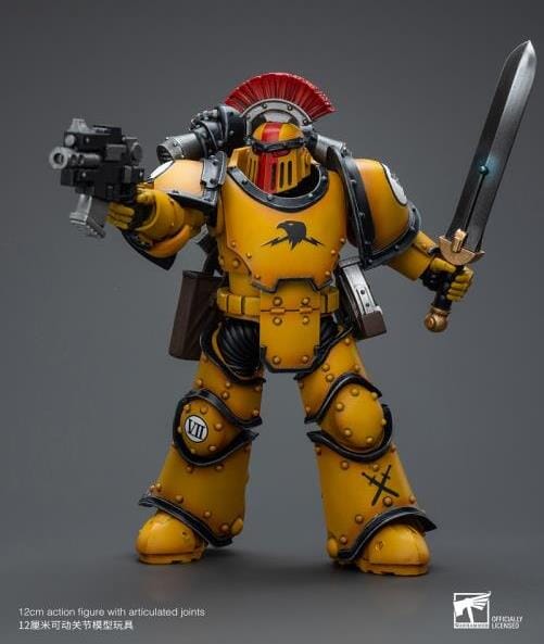 Warhammer 40k Imperial Fists Legion MkIII Tactical Squad Sergeant with Power Sword 1/18 Scale Figure - Image 5
