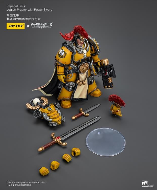 Warhammer 40k Imperial Fists Legion Praetor with Power Sword 1/18 Scale Figure - Image 11