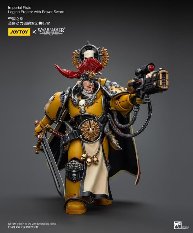Warhammer 40k Imperial Fists Legion Praetor with Power Sword 1/18 Scale Figure - Image 3