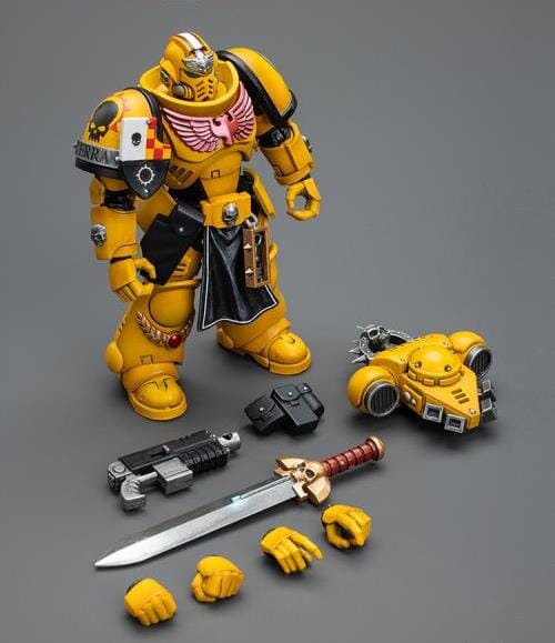 Warhammer 40k Imperial Fists Lieutenant with Power Sword 1/18 Scale Figure - Image 10