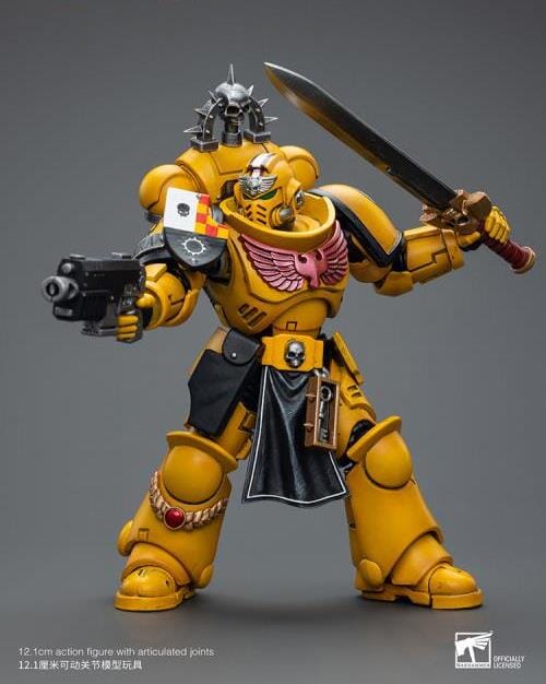 Warhammer 40k Imperial Fists Lieutenant with Power Sword 1/18 Scale Figure - Image 6