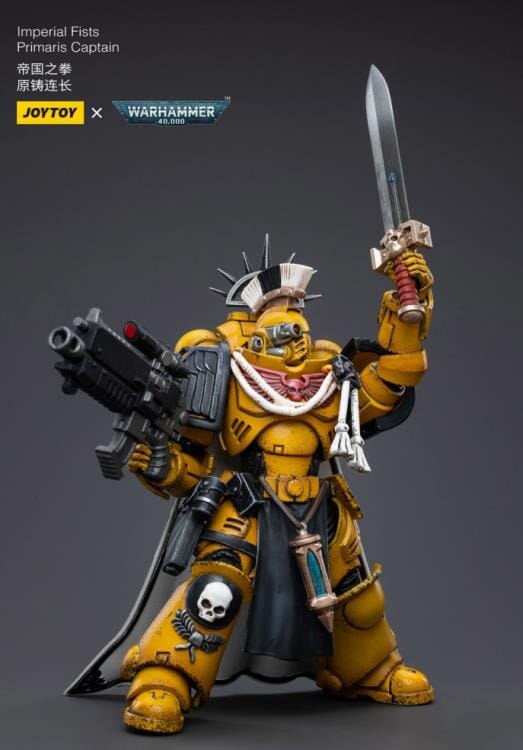 Warhammer 40K Imperial Fists Primaris Captain 1/18 Scale Figure - Image 5