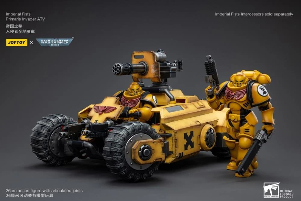Warhammer 40k Imperial Fists Primaris Invader ATV 1/18 Scale Vehicle - Image 14