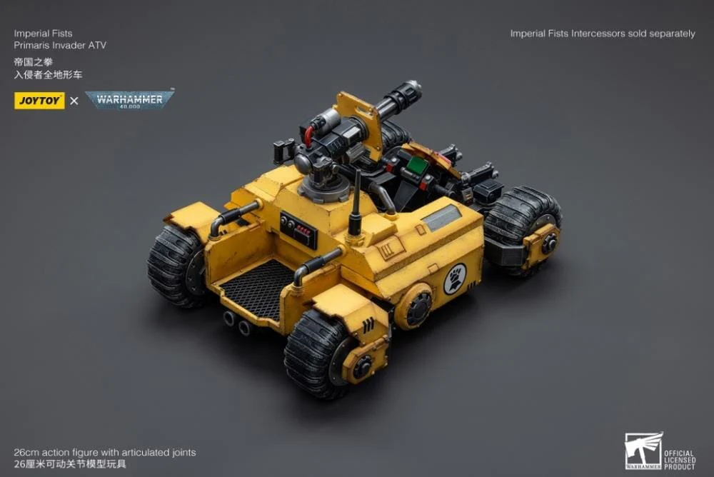Warhammer 40k Imperial Fists Primaris Invader ATV 1/18 Scale Vehicle - Image 3