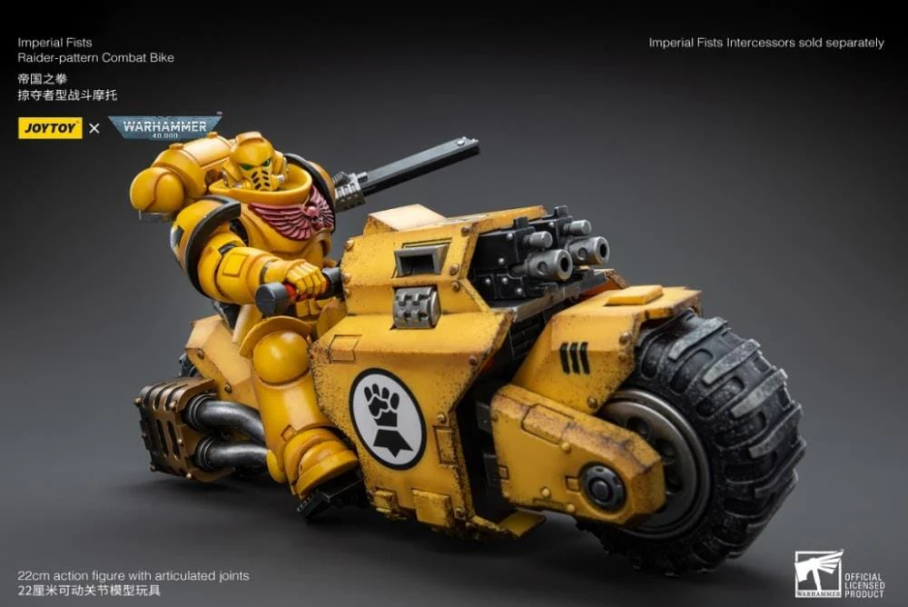 Warhammer 40k Imperial Fists Raider-Pattern Combat Bike 1/18 Scale Vehicle (Reissue) - Image 10