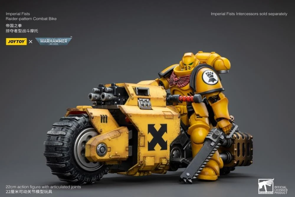 Warhammer 40k Imperial Fists Raider-Pattern Combat Bike 1/18 Scale Vehicle (Reissue) - Image 11