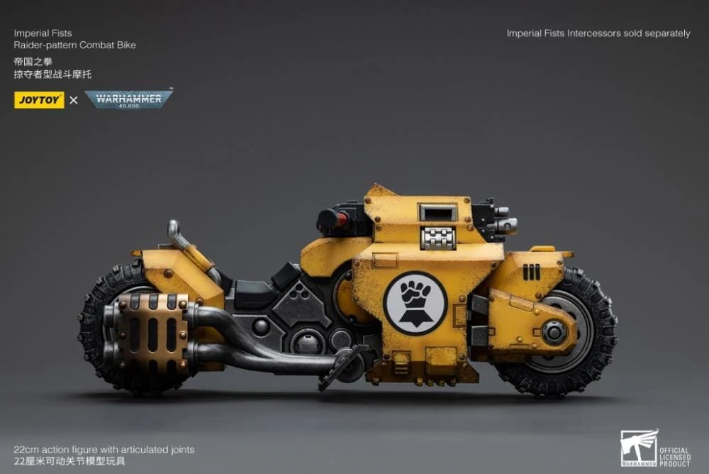 Warhammer 40k Imperial Fists Raider-Pattern Combat Bike 1/18 Scale Vehicle (Reissue) - Image 4