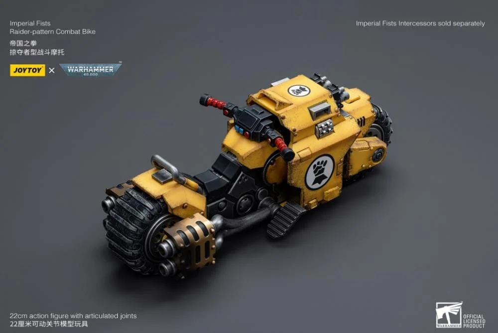 Warhammer 40k Imperial Fists Raider-Pattern Combat Bike 1/18 Scale Vehicle (Reissue) - Image 5