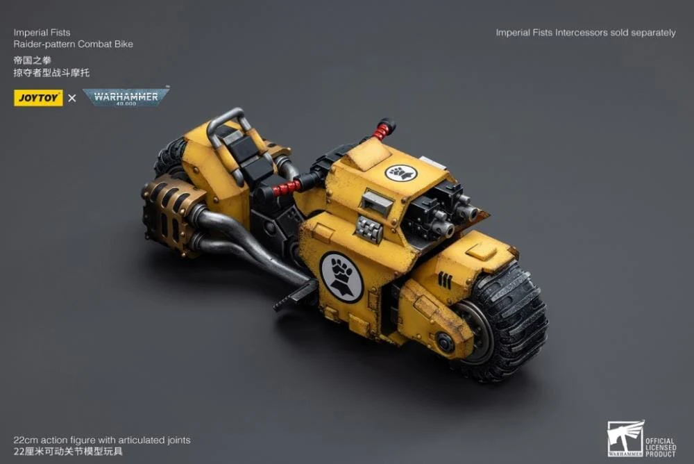 Warhammer 40k Imperial Fists Raider-Pattern Combat Bike 1/18 Scale Vehicle (Reissue) - Image 6