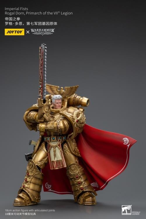 Warhammer 40K Imperial Fists Rogal Dorn, Primarch of the VIIth Legion 1/18 Scale Action Figure (Reissue) - Image 12