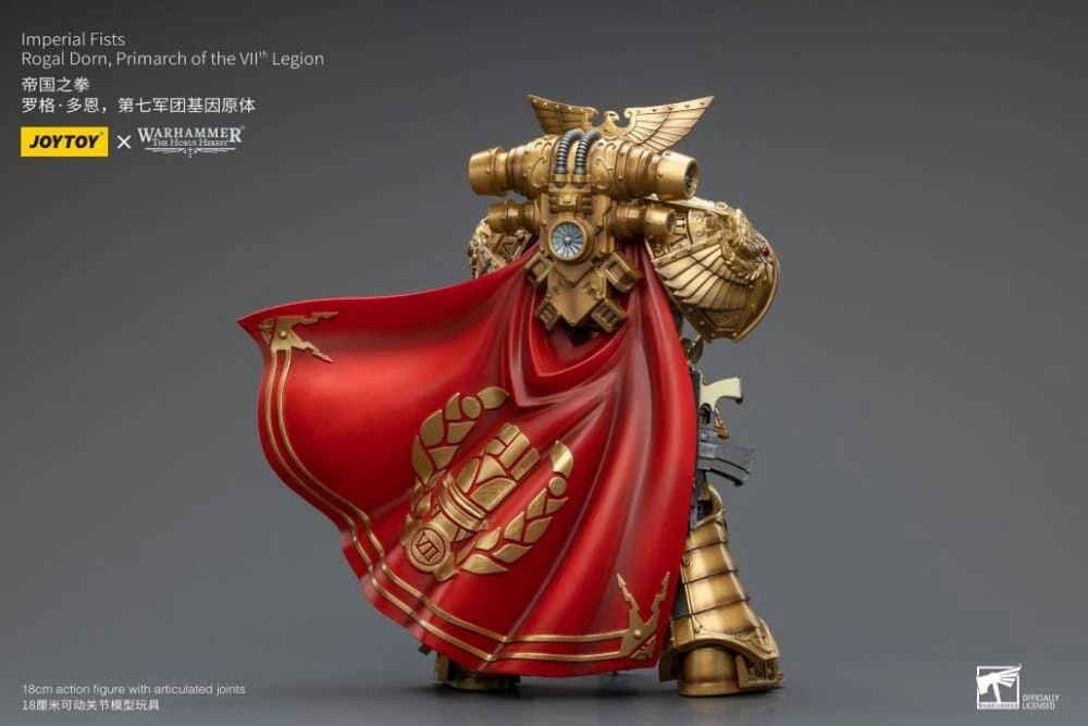 Warhammer 40K Imperial Fists Rogal Dorn, Primarch of the VIIth Legion 1/18 Scale Action Figure (Reissue) - Image 13