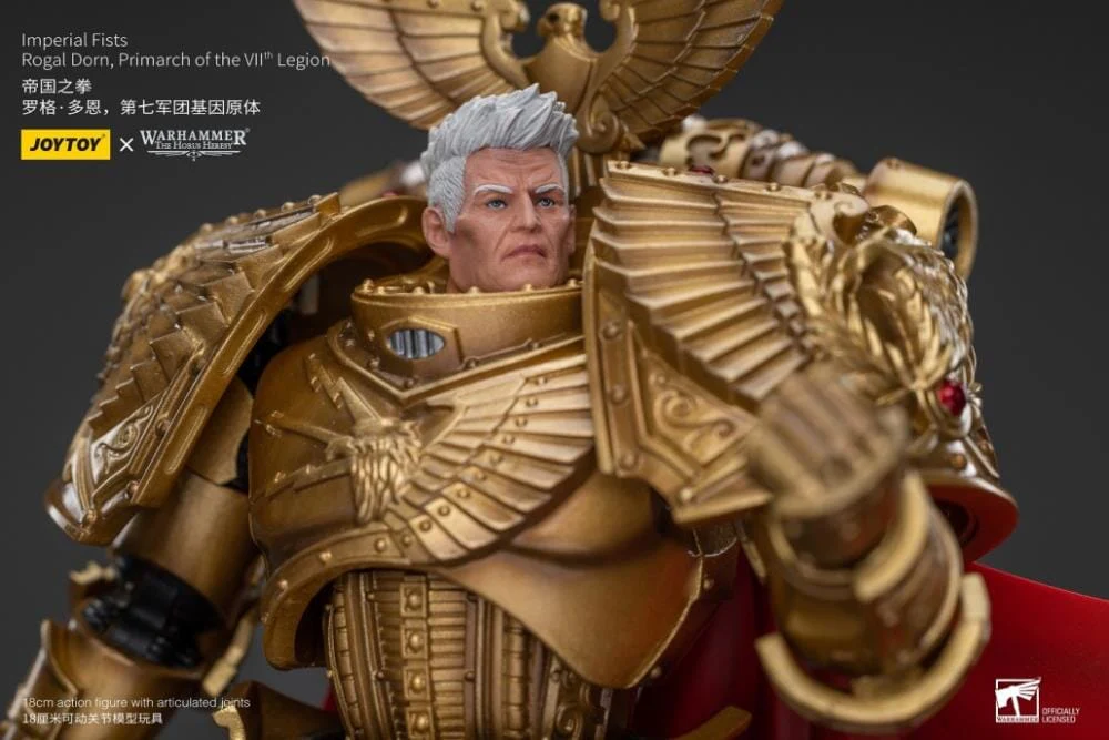 Warhammer 40K Imperial Fists Rogal Dorn, Primarch of the VIIth Legion 1/18 Scale Action Figure (Reissue) - Image 14