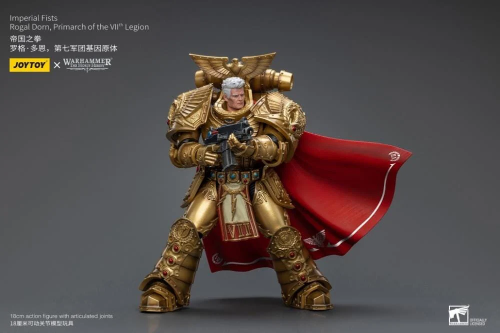 Warhammer 40K Imperial Fists Rogal Dorn, Primarch of the VIIth Legion 1/18 Scale Action Figure (Reissue) - Image 9