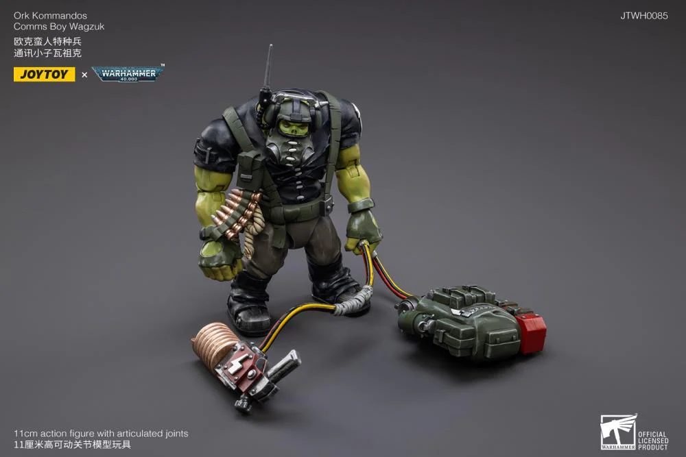 Warhammer 40K Ork Kommandos Comms Boy Wagzuk 1/18 Scale Figure - Image 7