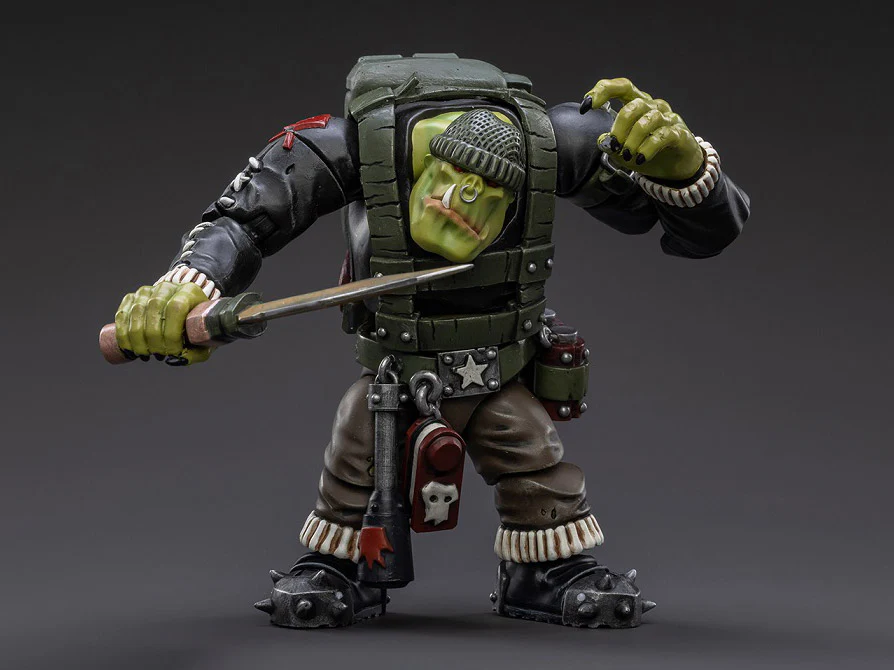 Warhammer 40K Ork Kommandos Dakka Boy Rotbilge 1/18 Scale Figure - Image 5