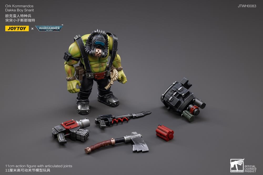 Warhammer 40K Ork Kommandos Dakka Boy Snarit 1/18 Scale Figure - Image 6
