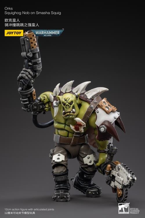 Warhammer 40K Orks Squighog Nob On Smasha Squig 1/18 Scale Figure Set - Image 12