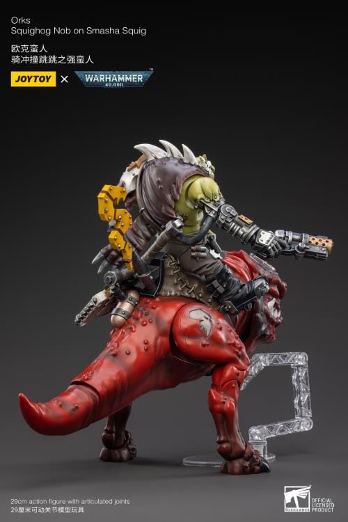 Warhammer 40K Orks Squighog Nob On Smasha Squig 1/18 Scale Figure Set - Image 4