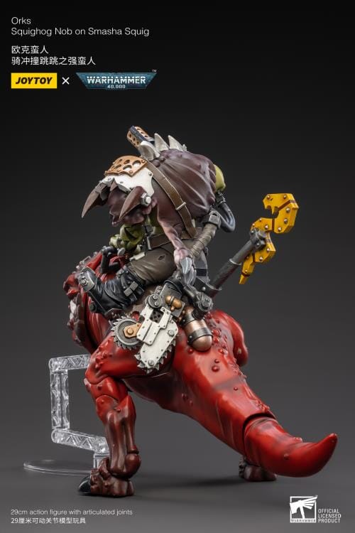 Warhammer 40K Orks Squighog Nob On Smasha Squig 1/18 Scale Figure Set - Image 8