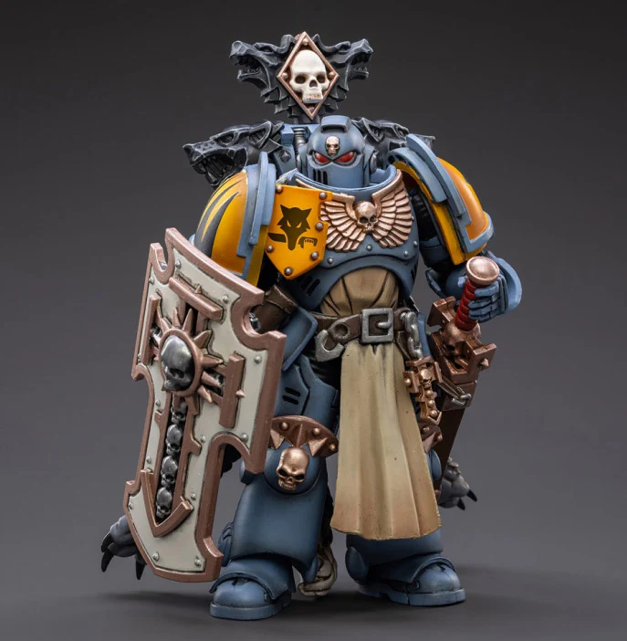 Warhammer 40K Primaris Space Marines Space Wolve Bladeguard Veteran 1/18 Scale Figure (Reissue) - Image 2