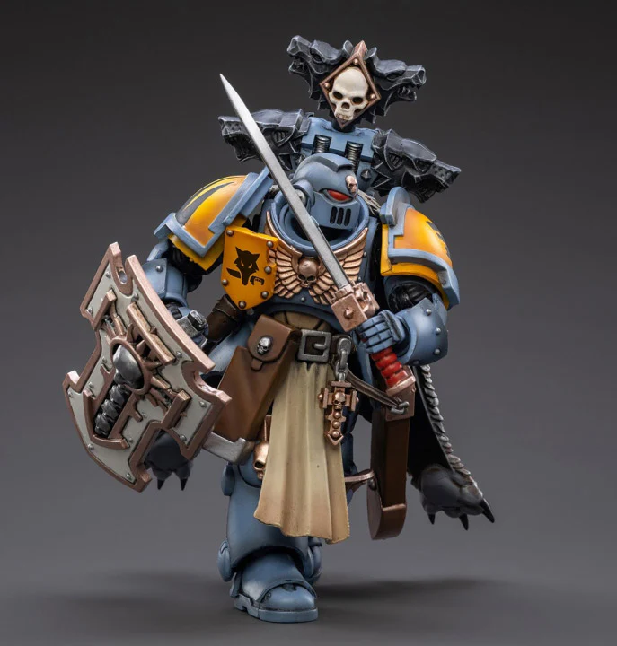 Warhammer 40K Primaris Space Marines Space Wolve Bladeguard Veteran 1/18 Scale Figure (Reissue) - Image 5