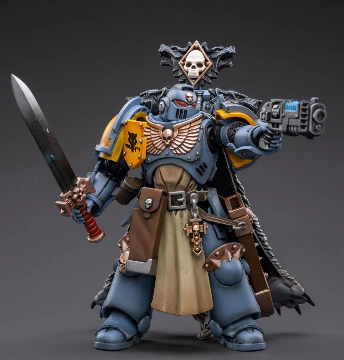 Warhammer 40K Primaris Space Marines Space Wolve Bladeguard Veteran 1/18 Scale Figure (Reissue) - Image 7