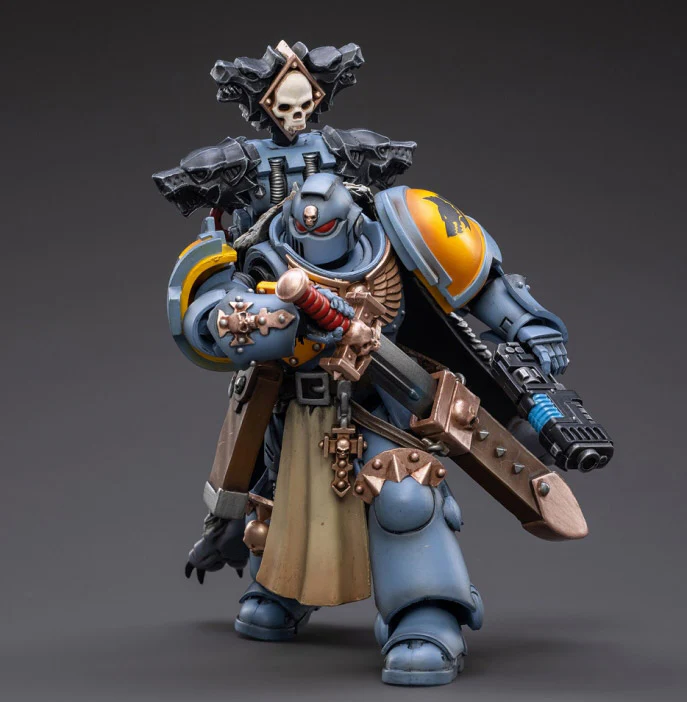 Warhammer 40K Primaris Space Marines Space Wolve Bladeguard Veteran 1/18 Scale Figure (Reissue) - Image 8