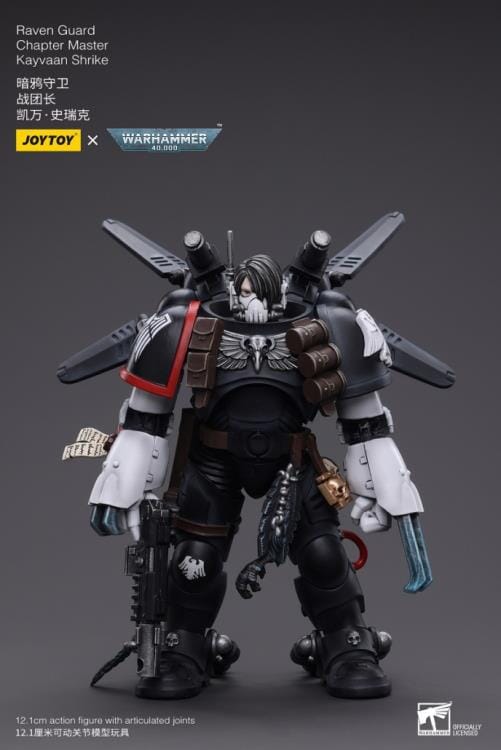 Warhammer 40K Raven Guard Chapter Master Kayvaan Shrike 1/18 Scale Figure - Image 2