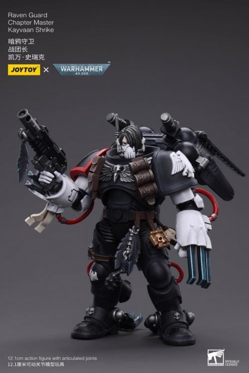 Warhammer 40K Raven Guard Chapter Master Kayvaan Shrike 1/18 Scale Figure - Image 4
