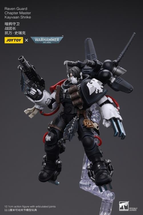 Warhammer 40K Raven Guard Chapter Master Kayvaan Shrike 1/18 Scale Figure - Image 7