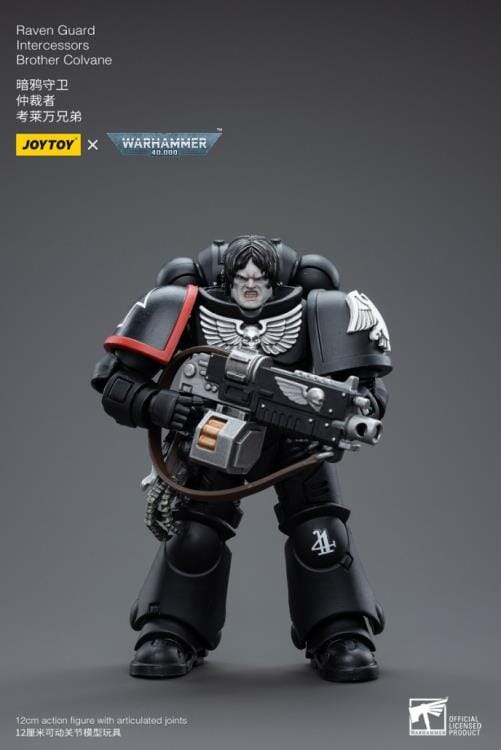 Warhammer 40K Raven Guard Intercessors Brother Colvane 1/18 Scale Figure - Image 2