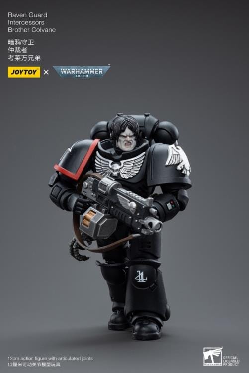 Warhammer 40K Raven Guard Intercessors Brother Colvane 1/18 Scale Figure - Image 3