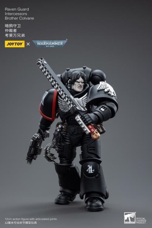 Warhammer 40K Raven Guard Intercessors Brother Colvane 1/18 Scale Figure - Image 5