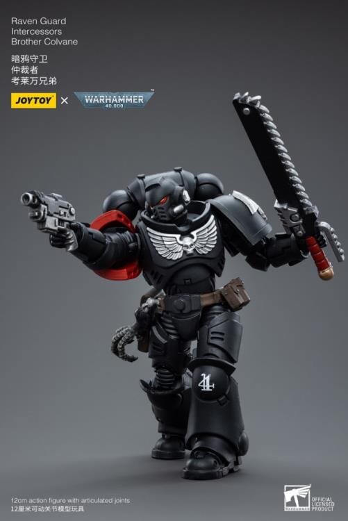 Warhammer 40K Raven Guard Intercessors Brother Colvane 1/18 Scale Figure - Image 7