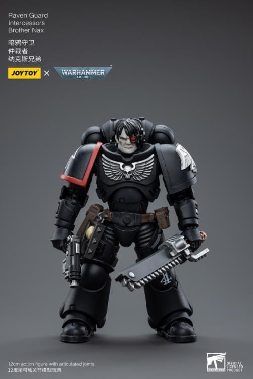 Warhammer 40K Raven Guard Intercessors Brother Nax 1/18 Scale Figure (Reissue) - Image 2