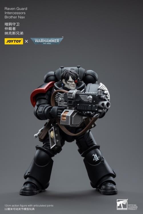 Warhammer 40K Raven Guard Intercessors Brother Nax 1/18 Scale Figure (Reissue) - Image 5