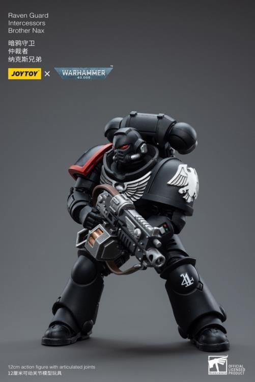 Warhammer 40K Raven Guard Intercessors Brother Nax 1/18 Scale Figure (Reissue) - Image 6
