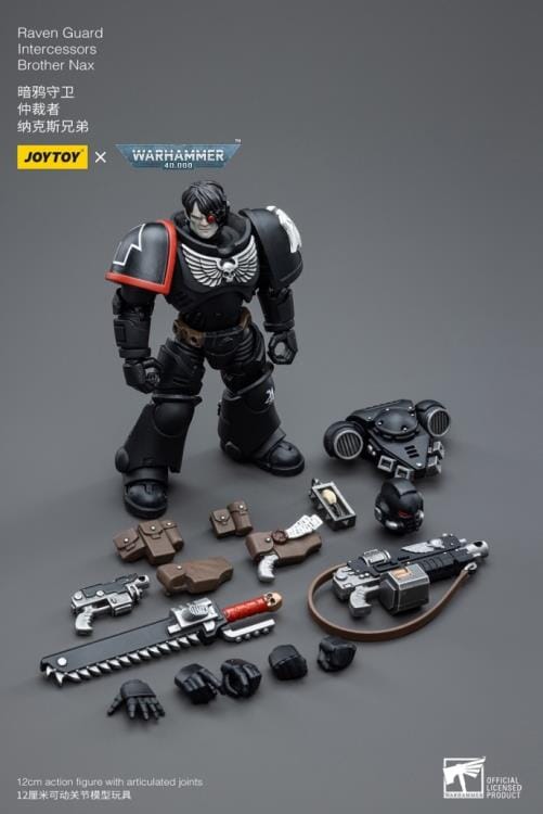 Warhammer 40K Raven Guard Intercessors Brother Nax 1/18 Scale Figure (Reissue) - Image 9