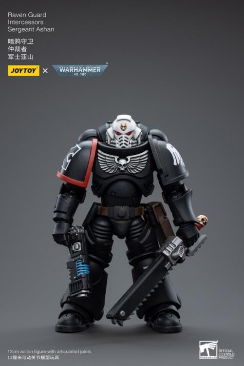 Warhammer 40K Raven Guard Intercessors Sergeant Ashan 1/18 Scale Figure - Image 2