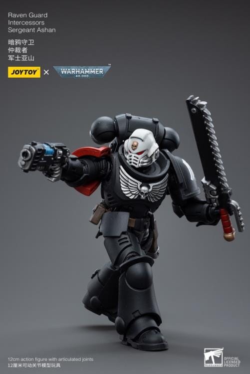 Warhammer 40K Raven Guard Intercessors Sergeant Ashan 1/18 Scale Figure - Image 4